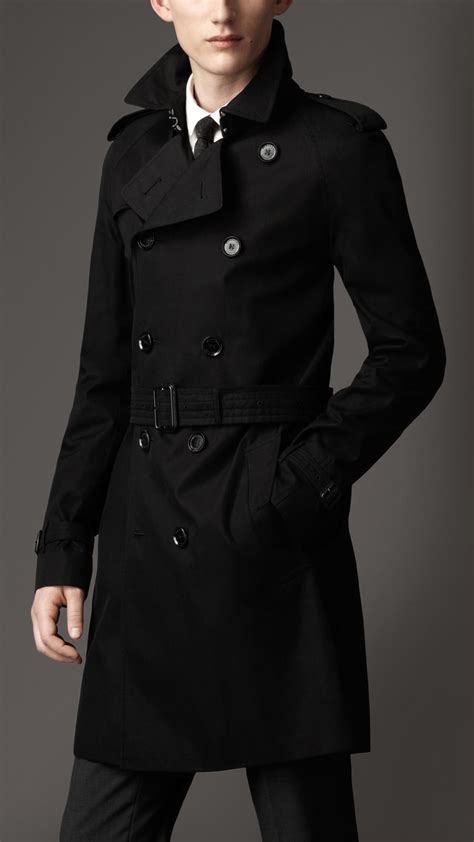 men black burberry trench casual|gabardine trench coat men's.